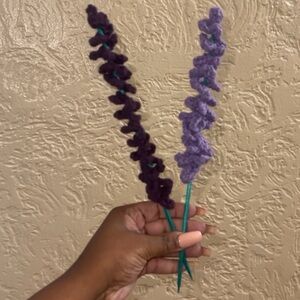 Handcrafted Purple Crochet Flowers
